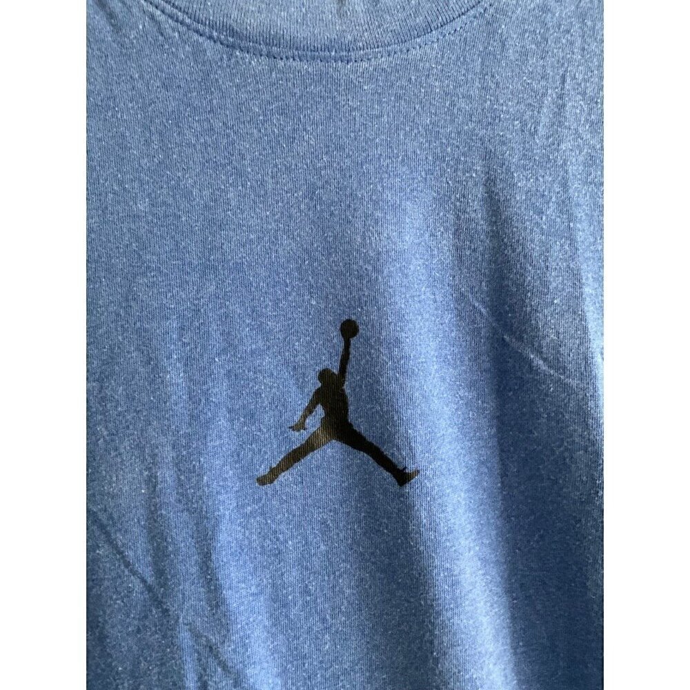 NIKE JORDAN JUMPMAN BLUE Short Sleeve T-shirt DA2694-405 DRI FIT Medium - Picture 6 of 12